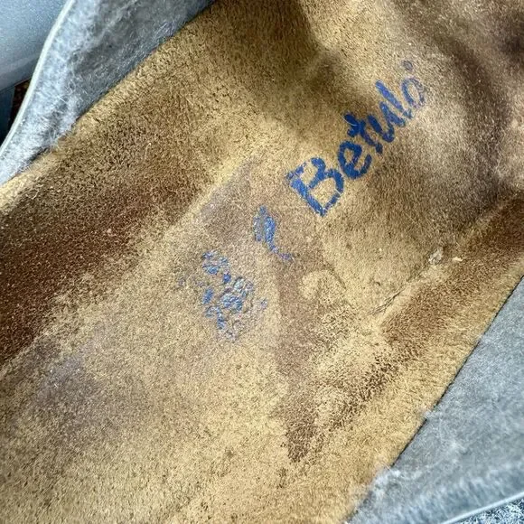 Betula Birkenstock Leo Sandals Womens 39/ 8-8.5 Silver Metal Buckle 3 Strap - Picture 7 of 10